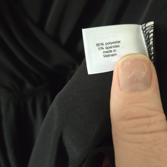 Lane Bryant faux wrap dress black 14/16 - Picture 7 of 8